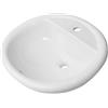 Inbagno Lavabo Da Incasso Soprapiano Ovale 56x47,5 Cm In Ceramica Lucida
