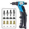S RIVETTATRICE MANUALE PER INSERTI RIVETTI FILETTATI M3 M4 M5 M6 CON 40 RIVETTI