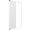 Zanzanet Zanzariera laterale orizzontale su misura porta finestra scorrevole avvolgibile rullo a molla frizione cassonetto 50mm antivento personalizzabile colori e reti Made in Italy Bianco