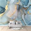 Generic Poster Giganti da Parete Marmo Liquido Azzurro Azzurro Fotomurale Carta da Parati Murale alla Moda Decorazione da Muro fotografica Murale per Camera Letto Sala 250x175 cm