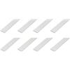 Alberts Set di 8 barre piatte | plastica bianca | 2000 x 25 x 2 mm