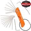 MULTIPICK Coltello tascabile Grimaldelli Set Professionale [7 strumenti | Edizione EDC | +10 Lame] Kit Grimaldelli - Lockpicking Set - Set di Grimaldelli - Grimaldelli professionali - Lock picking