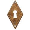 SACAR DUE SRL Bocchetta rombo patinato antico 28 x 55 mm
