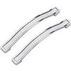 limiao123 2 Pezzi Maniglie per mobili maniglie per mobili da cucina Manico in cristallo di diamante con glitter argento maniglie a barra per ante cassetti da cucina (hole distance 160mm/6in)