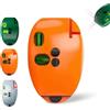 Generic Livella elettronica a luce rossa a 90 gradi, linea trasversale verde autolivellante, livelli di luce rossa con linee orizzontali e verticali, adatto per esterni, costruzioni (arancione)