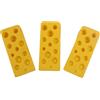 Nucelit Confezione da 3 fermaporta decorativi a forma di formaggio, in silicone, per aule e uffici