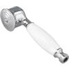 HOgardenME Soffione doccia vintage in ottone cromato staccabile ad alta pressione di ricambio a risparmio idrico con pannello pressurizzato per il bagno, design rimovibile a prova di perdite antiruggine