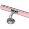 INOXLM lavorazioni inox Corrimano per scale in acciaio inox | Corrimano con led luce calda bianca naturale fredda multicolor predisposizione led | Made in Italy (250 cm, Corrimano con LED multicolor RGB)