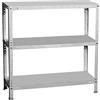 Simon Rack SimonRack Scaffale Metallo Garage, 3 Ripiani, 75 kg di Punto di Flessione, 900x800x400 mm, Con Viti, Scaffalatura Garage, Zincato - Advantage