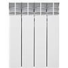 Fondital V680AM01404 Radiatore in alluminio pressofuso Exclusivo B4, 350 mm, 4 elementi, bianco