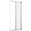 Generico Zanzariera a Rullo Laterale Riducibile per Portefinestre in kit fai da te Vari Colori (140 x 250, Bianco)