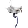 LLPEIJIE026 Lavello a Parete Piccolo in Acciaio Inossidabile, Portatile per Bagno e Garage (38x33cm) con Rubinetto