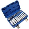 Generic SET 19 CHIAVI A BUSSOLA CORTE E LUNGHE 40 & 80 mm PROFILO INTERNO TORX FEMMINA CON ATTACCO DA 1/2