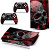 GALSOR Protettivo Decal Skin Per PS 5 Disk Edition Console 2 Controller Vinile Cover Skin Wraps Per PS5 Disc Version 38506 Senza Bolle E Senza Residui
