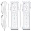 MOICUCU Telecomando Wireless Wii Controller Remote Plus Con Nunchuck e Cinturino in Silicone per Wii/Wii U (Senza Motion Plus)
