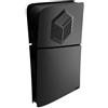 AARONMEI Custodia per PS5 Slim, pannello con fori per la dissipazione del calore, cover protettiva antigraffio e antipolvere, pannelli laterali di ricambio in ABS (nero-versione digitale)