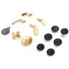 SIXRUN [Sostituzione del Joystick del gamepad, Metallo e Silicone, Opzioni di Altezza Personalizzate, per i Giocatori di Controller One Serie 2 (GOLD)