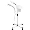ClearFragrans Inalatori elettrici, 750 W, 2 in 1, vapore, 5 luci, per studio cosmetico, salone SPA, con serbatoio dell'acqua trasparente, per viso, collo, spalle, braccia, cliniche di bellezza, bianco