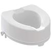AnteaMED Rialzo WC, AlzaWater Anatomico con Sistema di Fissaggio Laterale (Senza coperchio, Altezza 14cm)