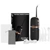 EUROSIMASHOP Idropulsore dentale portatile senza fili SHONA S200 PRO BLACK 4 modalità 3 intensita per la perfetta cura e la pulizia del cavo orale