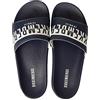Dirk Bikkembergs Bikkembergs Ciabatta uomo fascia mare o piscina slide beachwear con logo articolo BKK2MSR03 serie: half logo, Navy, 41