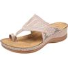 FGRID Pantofole correttore valgo osso alluce da donna, sandali ortopedici ricamati a fiori cavi, scivoli estivi con anello per l'alluce, infradito per supporto arco,Blu,36