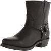 SOVORM Stivali Western da Uomo Punta Quadrata Stivaletto Biker con Cerniera,Nero,41 EU