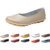 LinRim Ballerine da donna con punta a punta, classiche scarpe basse da donna, comode ed eleganti, scarpe da sera traspiranti, suola flessibile, per ufficio, beige/D, 37
