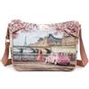 YNOT Borsa Tracolla Donna Paris en Rose, PVC, 30x24x12 cm, Stile Casual Sportivo con Cerniera
