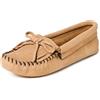 Minnetonka Kilty Suede Moc 107T - Mocassini Donna, Beige (TaupeTaupe), 38 EU