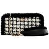 GUESS Cristi Top Zip Crossbody, Borsa a Tracolla Donna, Multicolore, Nero, Taglia Unica