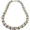 ParticolarModa Collana nodini intrecciati regolabile donna 10 mm | Lunghezza personalizzata, Leggero, Alluminio Anodizzato, Acciaio inossidabile, Anellini lucidi