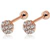 Meissa Piercing Orecchio a vite Orecchini donna argento 925 carini Orecchini Screw-back ipoallergenici Gioielli Donna (E-R)