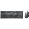 DELL KM7120W tastiera Mouse incluso RF senza fili + Bluetooth AZERTY Francese Grigio, Titanio