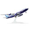 QIYUMOKE 1/240 747 Modellino Prototipo (30 cm) per Boeing 747 modelli di aeromobili in resina con supporto di presentazione Adatto come regalo per adulti per compleanno, festività