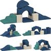 AIYAPLAY Set di 7 Costruzioni Morbide per Bambini da 0.5-3 Anni, Set da Gioco Blocchi Morbidi in Schiuma e Velluto, Giocattoli per Arrampicata per Soggiorno, Cameretta, Casa e Asilo, Multicolore