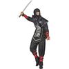 DEGUISE TOI Costume da ninja con dragone per uomo - Nero - Taglia unica