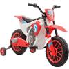 HOMCOM Moto da Cross Elettrica per Bambini da 3-5 Anni, Moto Elettrica per Bambini con Batteria 12V Ricaricabile e Rotelline Rimovibili, 106.5x51.5x68cm, Rosso