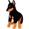 KUKUShining Peluche Realistica Doberman, Morbido Cane Giocattolo Ottimo per Bambini e Collezionisti Perfetto per la Decorazione del Soggiorno(40cm/15.7in)