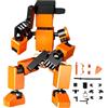 Generico Action Figure - Action Figure Robot Mobile Unico E Versatile, Set Di Di Azioni Stampate In 3D Flessibili E Modificabili, Decorazioni Per Il Desktop, Per La Pittura, Amici, Oggetti Di Scena Per