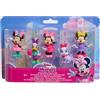 Just Play Set di personaggi da collezione di Minnie Mouse di Disney Junior, 5 pezzi, statuette da collezione alte 6,4 cm, giocattoli per bambini dai 3 anni