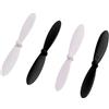 vhbw 4X elica Compatibile con Revell QG550XS Drone - 2 Coppie di eliche di Ricambio, autobloccante Nero/Bianco