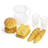 Odoria 1/12 Miniatura Brocca per Latte e Pane 6 Pezzi Accessori Casa delle Bambole Dollhouse Miniature Accessories