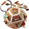 Generico Cubo Da Tavolo Occupato - 20x19,5 Cm Attività Di Sviluppo Delle Capacità Motorie | Cubo Attivita Portatile Per Bambini | Attività Di Viaggio Cognitive Cubi Occupati Per La Scuola Materna Del Viag