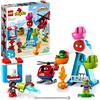 LEGO DUPLO Spider-Man e i suoi Amici: Avventura al Luna Park, con Elicottero Giocattolo, Green Goblin e Hulk, Giochi per Bambini dai 2 Anni 10963