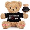 JABECODIFA Orso di Peluche Personalizzato con Testo Foto Personalizzato, Orsacchiotto Peluche come Regalo Personalizzato per Donne Uomini a San Valentino, Regali Anniversario (30cm)