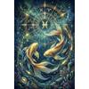 ASDFGHJKLZA Puzzle Zodiaco Pesci 1000 Pezzi, Gioco indoor giorno pioggia