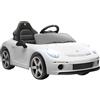 AIYAPLAY Macchina Elettrica per Bambini con Licenza Ufficiale RUF GT, Auto Elettrica per Bambini 3-5 Anni con Telecomando, Avvio Lento, Cintura di Sicurezza, Luci, Musica e USB, Bianco