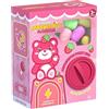 Genérico Mini Distributore automatico: Macchina Della Caramelle Rotante Manuale Che Include Figure Di Felpa, Di Stoccaggio Per Raffreddamenti, Gioco Di Vendita Interattivo per Bambini E Adolescenti