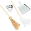 CIYODO Set Di Accessori Miniatura Per Casa Delle Bambole Scopa Paletta Secchio Per Pulizia Miniatura Per Mini Case Decorazioni Da Scrivania E Micro Paesaggi